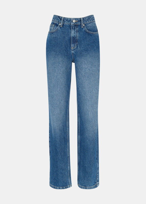 Denim Straight Leg Full Length Jean
